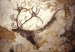 Fresque de cerf à Lascaux